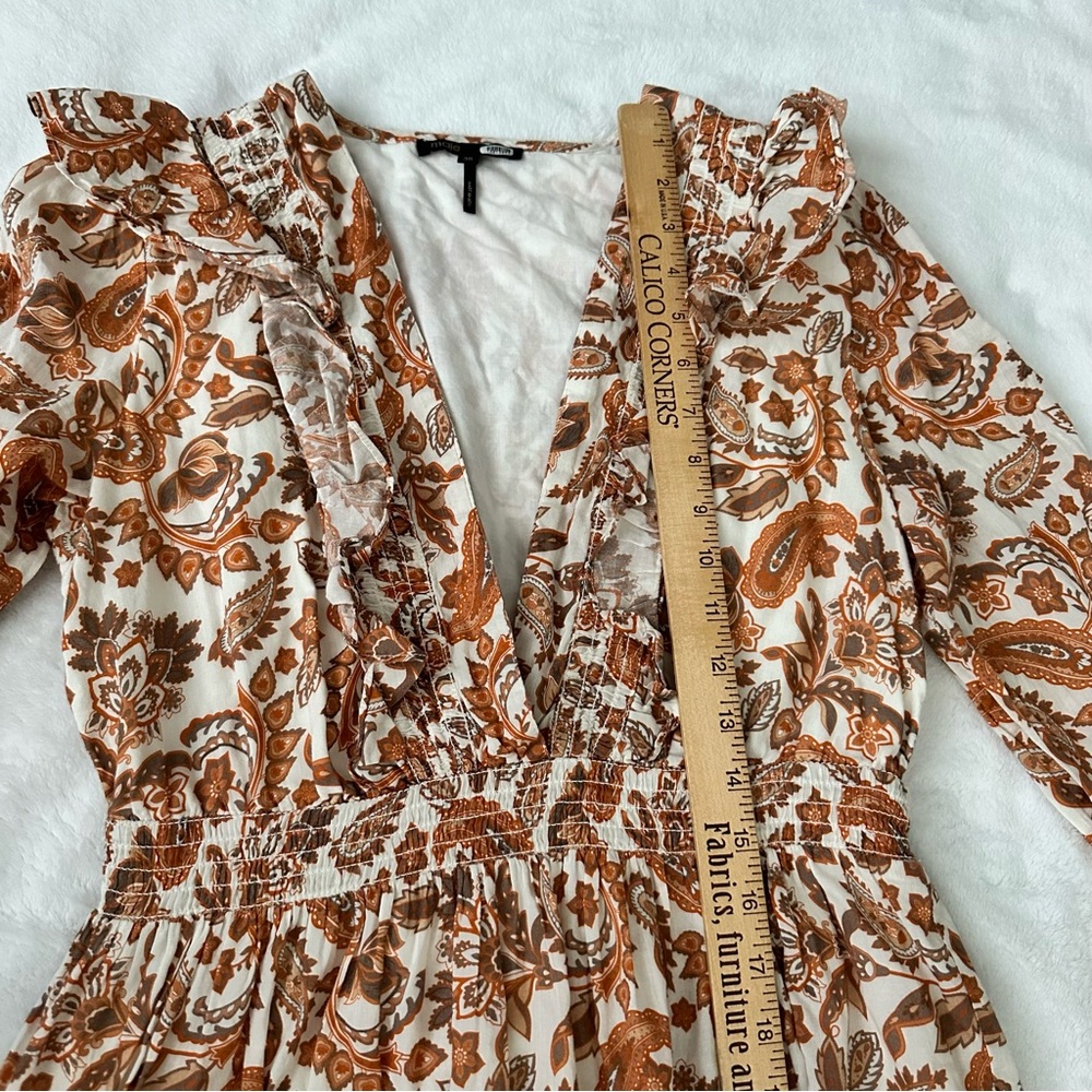 Maje Ruffian Paisley Ruffle Maxi Dress - Picture 8 of 14